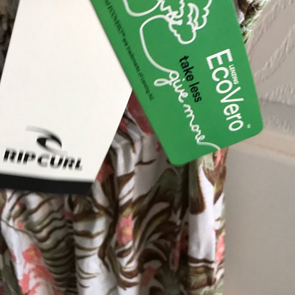 Rip Curl La Quinta Floral Smocked Maxi Dress Off White - Picture 12 of 14